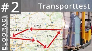 ELOORAC Transporttest Transport Gestelle auf Euro Paletten für Glas Blech oder Holz [upl. by Burford]