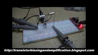 Transistor Amplification  Common Emitter Amplifier wBase Biasing [upl. by Zaid]