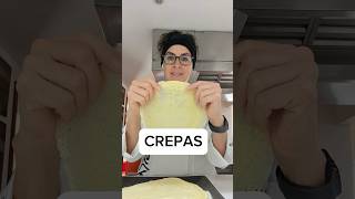 Crepas un básico de la cocina Esta receta es la mejor con dulce o salado receta tips crepas [upl. by Tnerual]