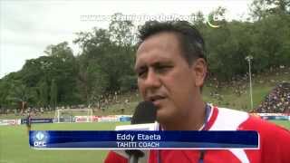 2012 OFC Nations Cup  SemiFinal 1  Tahiti vs Solomon Islands Highlights [upl. by Harimas]