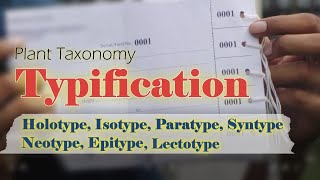 Holotype Isotype Paratype Syntype Lectotype Neotype Epitype  Plant Nomenclature [upl. by Scot]