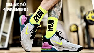 REVIEW 243 NIKE AIR MAX ALPHA TRAINER 5 [upl. by Enier952]