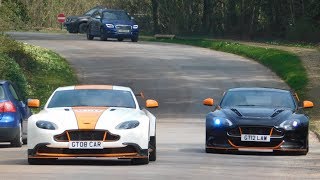 Aston martins leaving a car meet [upl. by Erdda]