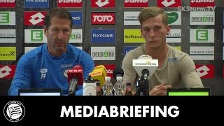 SK Sturm Mediabriefing vor Wolfsberger AC 9 Runde 201617 [upl. by Aicilak]