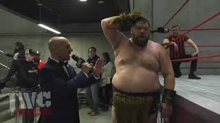 Ringside interview with BeastMan at WesBanco Arena [upl. by Sweyn916]