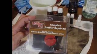 Leather Max Complete Leather Repair and Refinish Kit Instruction How To Video for Bold Brown [upl. by Niamrej]