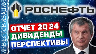 Роснефть ROSN Отчет 2Q 2024г Дивиденды Перспективы [upl. by Einavoj]