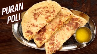 Puran Poli  HOLI Special Recipe  How To Make Pooran Poli At Home  Varun Inamdar [upl. by Culberson]