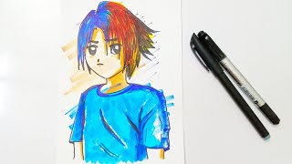 Draw and color anime without worrying about smudging animeart asmr [upl. by Quackenbush]