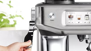 BREVILLE BARISTA TOUCH IMPRESS AFTERNOON COFFEE PREPARATION Yummm [upl. by Aihsei474]