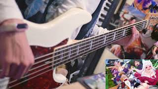 【Yuragisou no Yuunasan OP】Momoiro Typhoon【Bass Cover】 [upl. by Koressa]