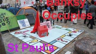 Banksy Occupy London Protest [upl. by Ledua]