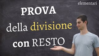 Sai fare la prova della divisione con il resto Te la spiego in 2 secondi [upl. by Ydaf]