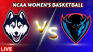 UCONN VS DEPAUL  NCAA WOMENS BASKETBALL  LIVE SCOREBOARD [upl. by Demott233]