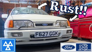 RESCUED SIERRA SAPPHIRE RS COSWORTH  REPLACING RUSTY PARTS [upl. by Ursuline955]