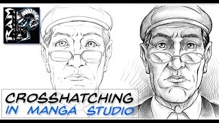 How to Crosshatch in Manga Studio  Video Tutorial  Narrated by Robert Marzullo [upl. by Vigor]