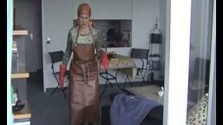 HELGA IN BROWN RUBBER APRON [upl. by Petigny]