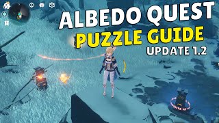 Albedo Quest Puzzle Fast Guide  Genshin Impact [upl. by Enneirda120]