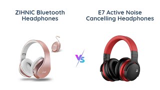 ZIHNIC Bluetooth Headphones vs MOVSSOU E7 Active Noise Cancelling Headphones [upl. by Jehu502]