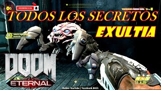 DOOM Eternal TODOS los SECRETOS  Misión Exultia  Guía en ESPAÑOL Latino [upl. by Allesor]