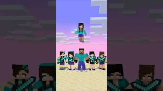 Steve Team vs Herobrine Team shorts friendship anime aphmau jjsister [upl. by Kori]