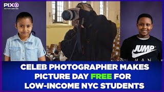 Celeb photographer makes picture day free for lowincome students in NYC [upl. by Inahc]