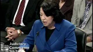 Judge Sotomayors Opening Statement  Senate Confirmation Hearing [upl. by Minier]