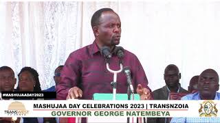 MASHUJAA DAY 2023  GOVERNOR GEORGE NATEMBEYA FULL SPEECH  TRANSNZOIA COUNTY  TRANS WEST TV … [upl. by Eivod81]