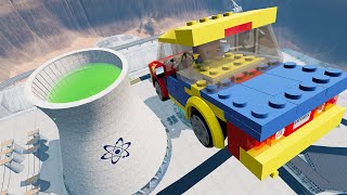 Random Lego Car Jumps amp Crashes 5  BeamNGDrive [upl. by Anyrtak]