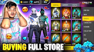 Free Fire I Bought Whole Store in 99 Diamonds😍 Making Jash Id Noob To Pro🤑 Garena Free Fire [upl. by Sobel]