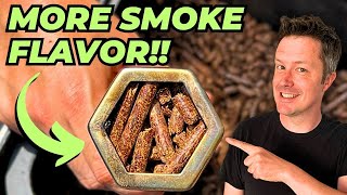 More SMOKE FLAVOR on a Pellet Grill Pellet Tube  The RIGHT Pellets [upl. by Ynove]