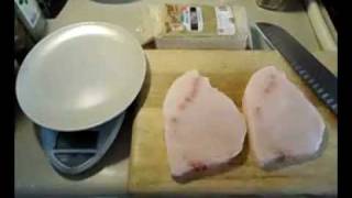 How to prepare swordfish for cooking Lemon and extra virgin olive oil marinade [upl. by Constantin]