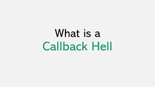 What is Callback Hell [upl. by Lanita691]