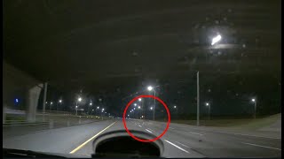 deer car crash near miss while speeding very lucky [upl. by Leticia]