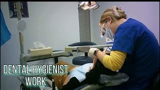 Teeth cleaning  It’s my job  Dental Hygienist  no talking just work  background noise [upl. by Alomeda]