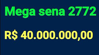 Mega sena 2772 estudos e observações intuitivas dezenas 10 e 36 estão mais interessantes [upl. by Volin]