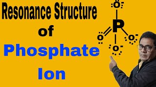 Resonance Structure of Phosphate Ion 28  NEET IITJEE [upl. by Nettie]