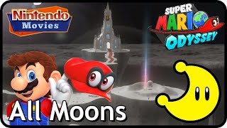 Super Mario Odyssey  Moon Kingdom  All Moons in order with timestamps [upl. by Blackman]