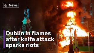 Dublin riots Irish police blame farright ‘lunatic hooligans’ for violence [upl. by Shirk]