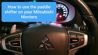 How to use the paddle shifter of your Mitsubishi Montero [upl. by Drobman93]