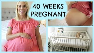 40 WEEKS PREGNANT  NURSERY TOUR amp PLACENTA SMOOTHIE [upl. by Newol]