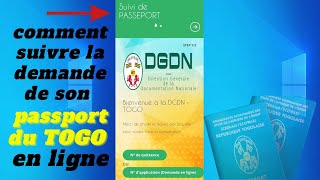 voici comment suivre la procédure de son passeport pour TOGO [upl. by Jenkel]