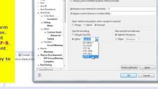 Eclipse IDE  UTF8 [upl. by Aymer]