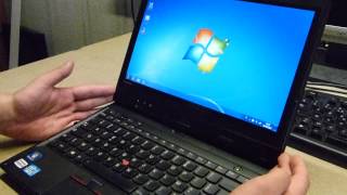 Test et présentaion du TablettePC pro Lenovo ThinkPad X230t tactile rotatif [upl. by Xanthe]