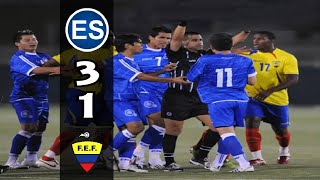 El Salvador 3 vs Ecuador 1 5272009 FriendlyAmistoso RESUMENRADIO [upl. by Retsila]