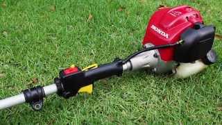 Honda UMK425U 25cc 4Stroke Brushcutter String Trimmer Line Trimmer Startup Cold Start Revving Sound [upl. by Acirret]