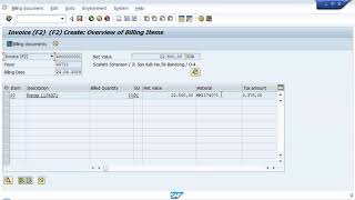 How to create quotBilling Documentquot in SAP Fundamental [upl. by Zeidman]