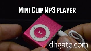 Mini Clip Mp3 player from DHgatecom [upl. by Branen]