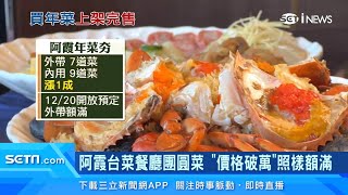 年菜秒殺！林聰明砂鍋魚頭5萬份完售 阿霞飯店7道菜「價格破萬」被搶光｜房地產新聞｜三立iNEWS高毓璘 主播｜投資理財、財經新聞 都在94要賺錢 [upl. by Romalda]