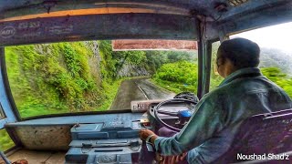 KSRTC ASHOK LEYLAND BUS EXTREME DRIVING IN THE DANGEROUS KUTTYADI GHAT BY AN HIGHLY SKILLED DRIVER🙌😍 [upl. by Palestine]